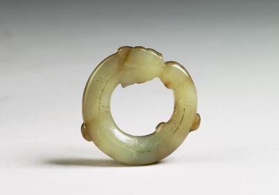 图片[2]-Jade huan ring with dragon pattern, Eastern Han dynasty (25-220)-China Archive